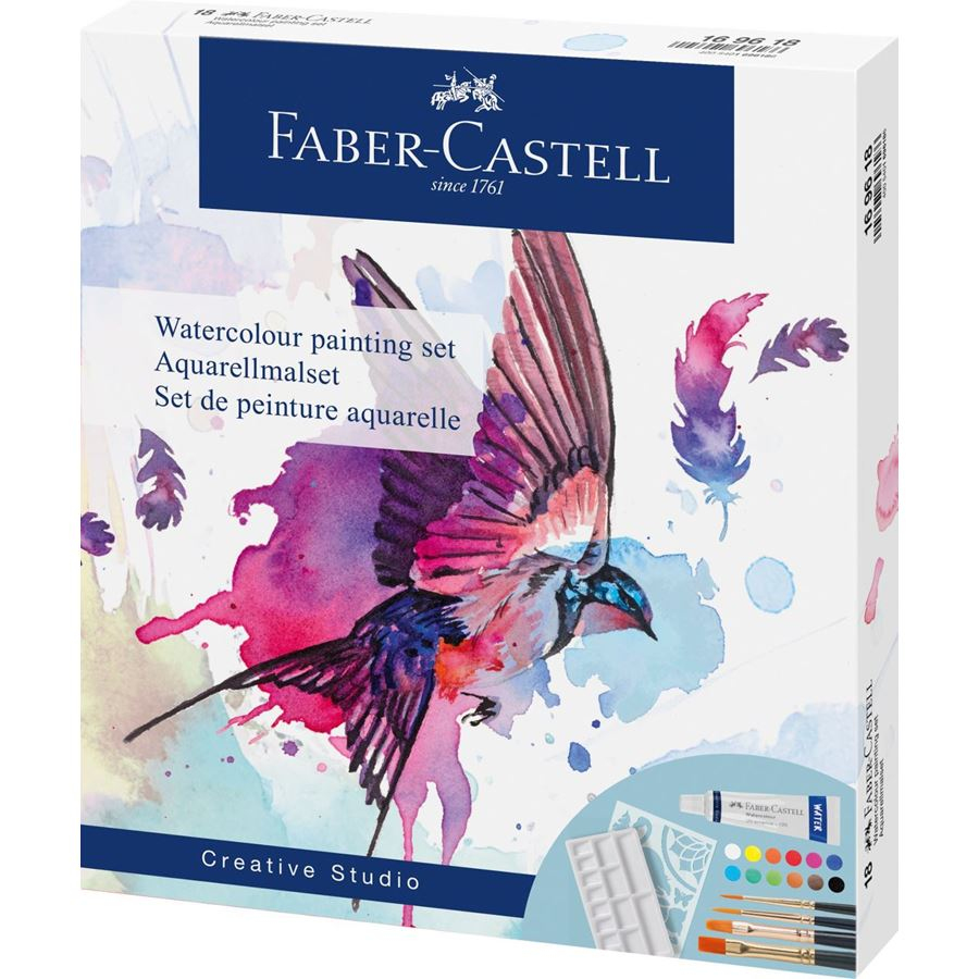 Faber-Castell Creative Studio Aquarell Bastelfarben-Set 18-teilig Mehrfarbig