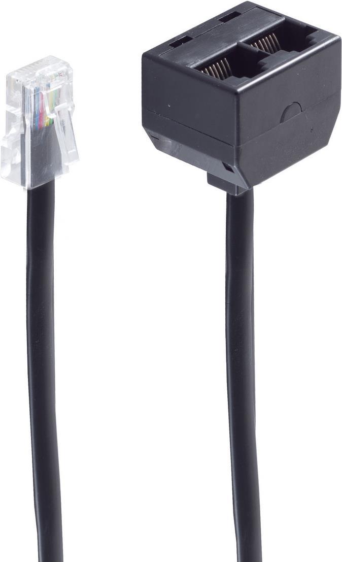 shiverpeaks BS71231-8/4 Telefonkabel 0,15 m Schwarz (BS71231-8/4)