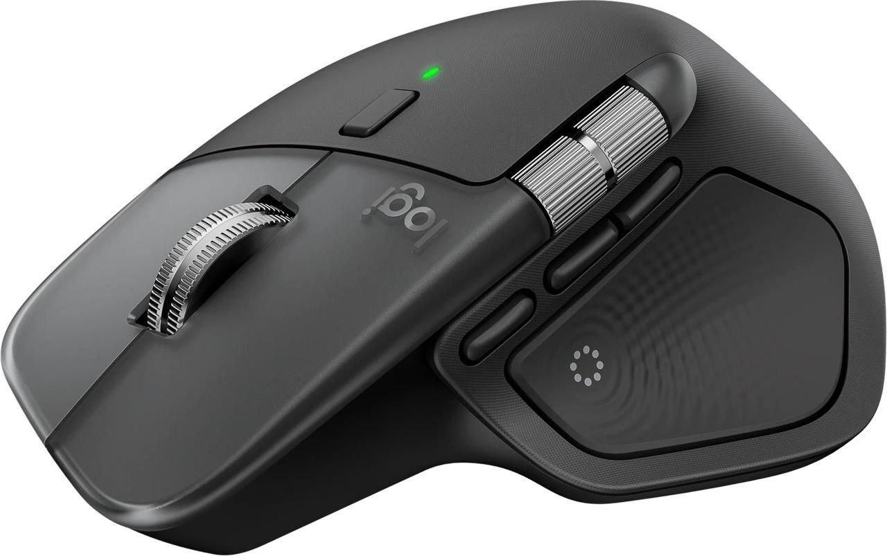 Logitech MX Master 4 for Mac Kabellose Maus Bluetooth 2.4 GHz Space Black