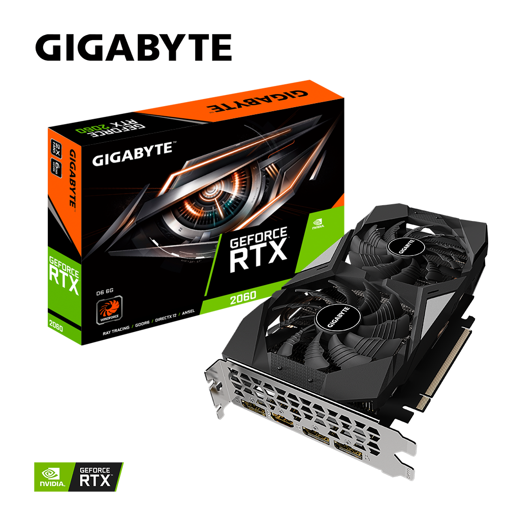 Gigabyte GeForce RTX 2060 D6 6G (rev. 2.0) (GV-N2060D6-6GD 2.0)