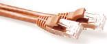 ACT Brown 3 meter U/UTP CAT6 patch cable snagless with RJ45 connectors. Cat6 u/utp snagless bn 3.00m (IS1603)