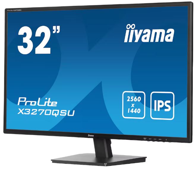 iiyama ProLite X3270QSU-B1 Computerbildschirm 81,3 cm (32") 2560 x 1440 Pixel Wide Quad HD LED Schwarz (X3270QSU-B1)