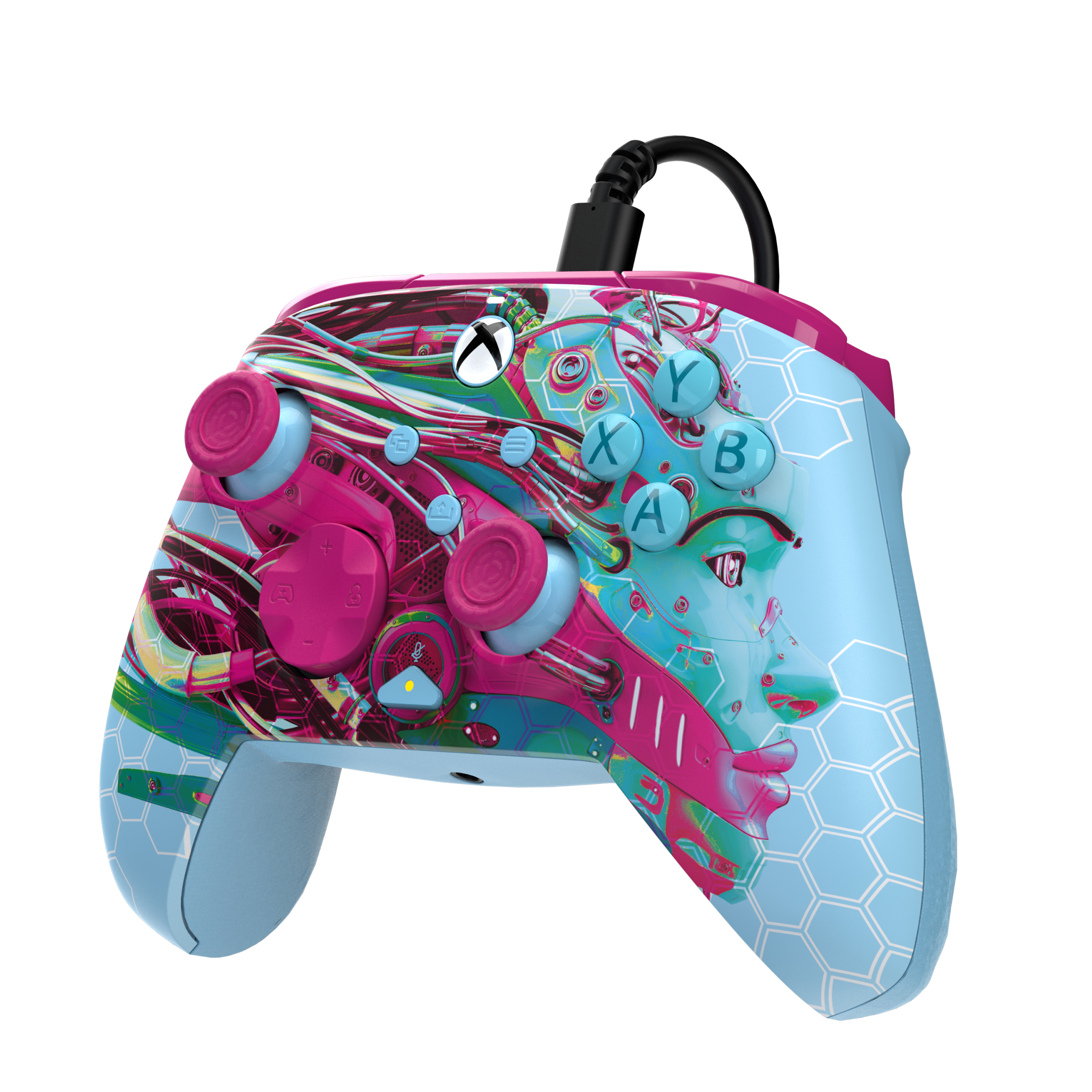 PDP REMATCH GLOW Advanced Kabelgebundener Controller USB Typ-C Blau/Pink