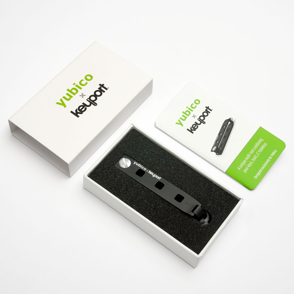 Yubico x Keyport Pivot 2.0 Schlüssel-Organizer für YubiKeys, Aluminium Schwarz