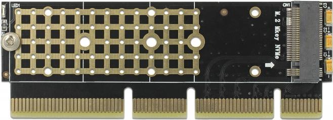 DeLOCK PCI Express x16 (x4 / x8) Card to 1 x NVMe M.2 Key M for Server (90303)