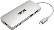 Eaton PowerWare Tripp Lite USB C Docking Station, 4K @ 30 Hz, HDMI, Thunderbolt 3, USB-A Hub, PD Charging, SD/Micro SD, GbE, USB Type C, USB-C (U442-DOCK11-S)