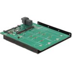 DeLOCK Converter SATA 22 pin / SFF-8643 NVMe > 1 x M.2 NGFF Key M + 1 x M.2 NGFF Key B (62704)