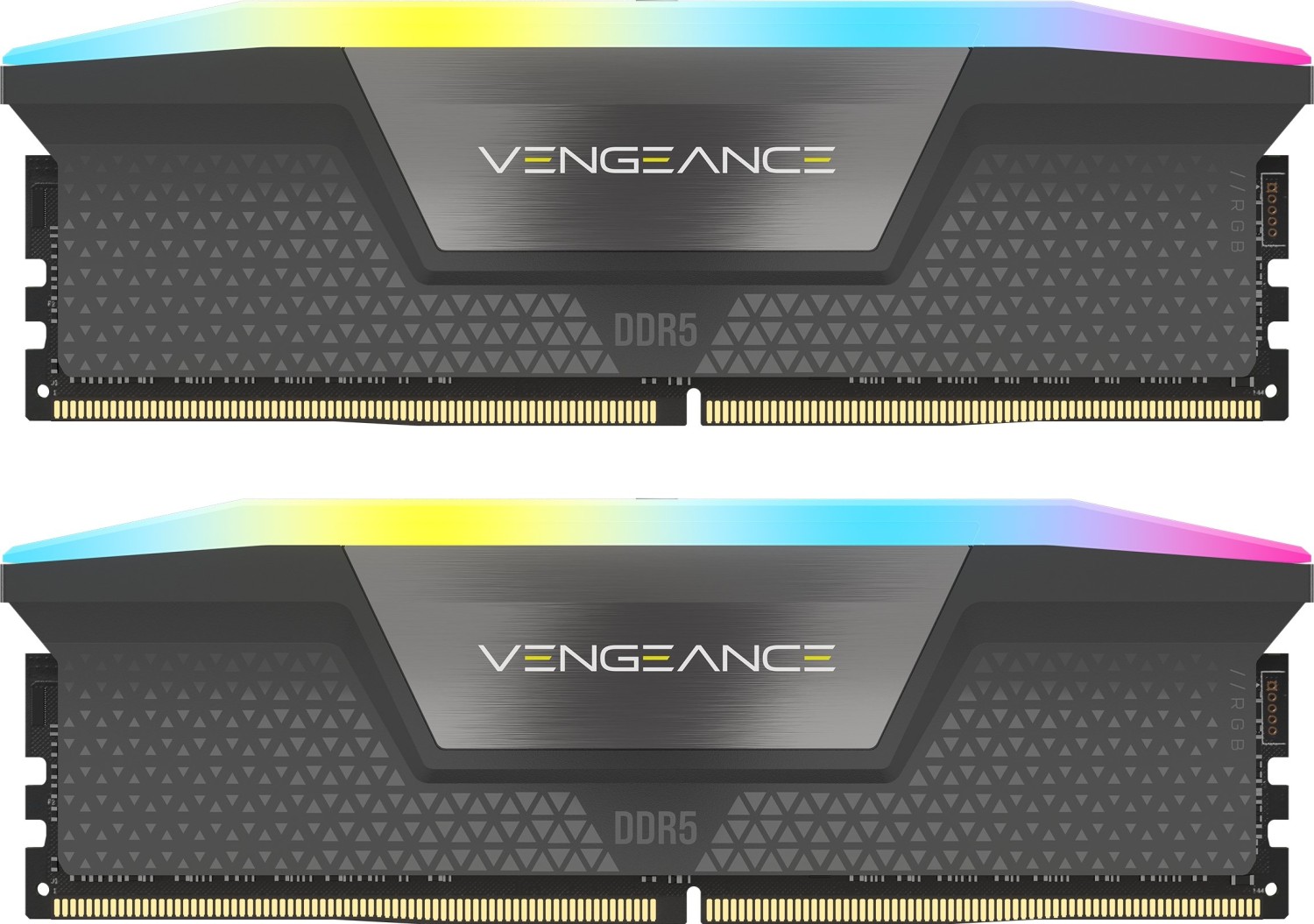 Corsair Vengeance RGB 64GB DDR5 Kit (2x32GB) 6000MHz CL28 Grau (CMH64GX5M2B6000Z28)