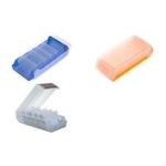 helit Lernkartei BeeBox, A7, Unterteil: orange-transluzent Deckel: transluzent-weiß, aus Polystyrol, Deckel sowohl (H6901140)