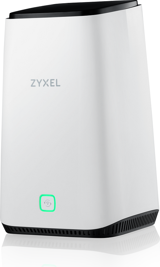 Zyxel Nebula FWA510 5G NR WLAN-Router WiFi 6 Tri-Band AX3600 Multi-Gigabit Schwarz-Weiß (FWA-510-EU0102F) (geöffnet)