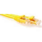 ACT Yellow 2 meter U/UTP CAT6A patch cable snagless with RJ45 connectors CAT6A U/UTP SNAGLESS YL 2.00M (IB2802)
