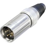 Neutrik XLR-Steckverbinder Stecker, gerade Polzahl: 4 Silber NC4MXHD 1 St. (NC4MXHD)