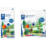 STAEDTLER Buntstift Design Journey, 24er Kartonetui Sechskantstift, Minenstärke: 2,9 mm, weiche Mine für - 1 Stück (146C C24)