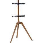 InLine® woodstand TV-Standfuß, Dreibein, für LED-TV 114,30cm (45")-65" (114-165cm), max. 40kg (23131W)