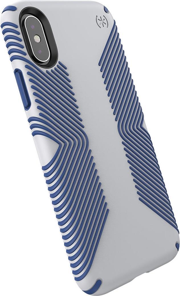 Speck Presidio Grip iPhone XS / X Handy-Schutzhülle 14,7 cm (5.8" ) Cover Blau - Grau (117124-7569)