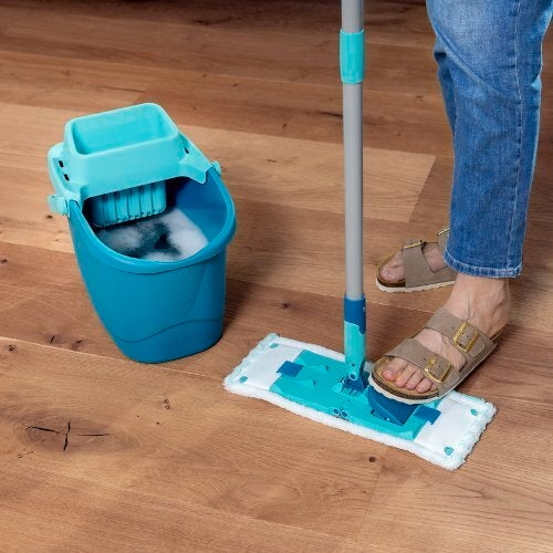 Leifheit Power Clean 55510 Wischmopp- und Eimerset Grün