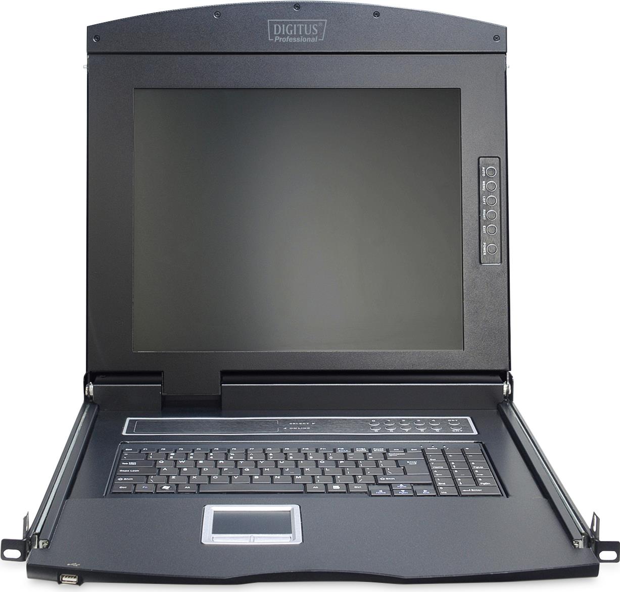 Digitus Professional DS-72210-2GE KVM-Konsole 17" TFT 8-Port VGA Schwarz