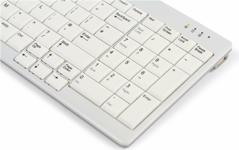 BakkerElkhuizen UltraBoard 960 V2 Compact Tastatur QWERTZ USB-C Dunkelgrau, Hellgrau