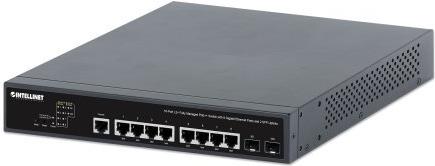 Intellinet 10-Port L2+ Fully Managed PoE++ Switch mit 8 Gigabit-Ports und 2 SFP-Uplinks 242 W (562003)