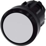 Siemens Drucktaster Betätiger flach, Frontring Kunststoff Weiß SIRIUS ACT 3SU1000-0AB60-0AA0 1 St. (3SU1000-0AB60-0AA0)