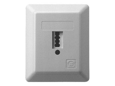 Kräcker Wanddose TAE-F+N Pearl White, RAL 1013
