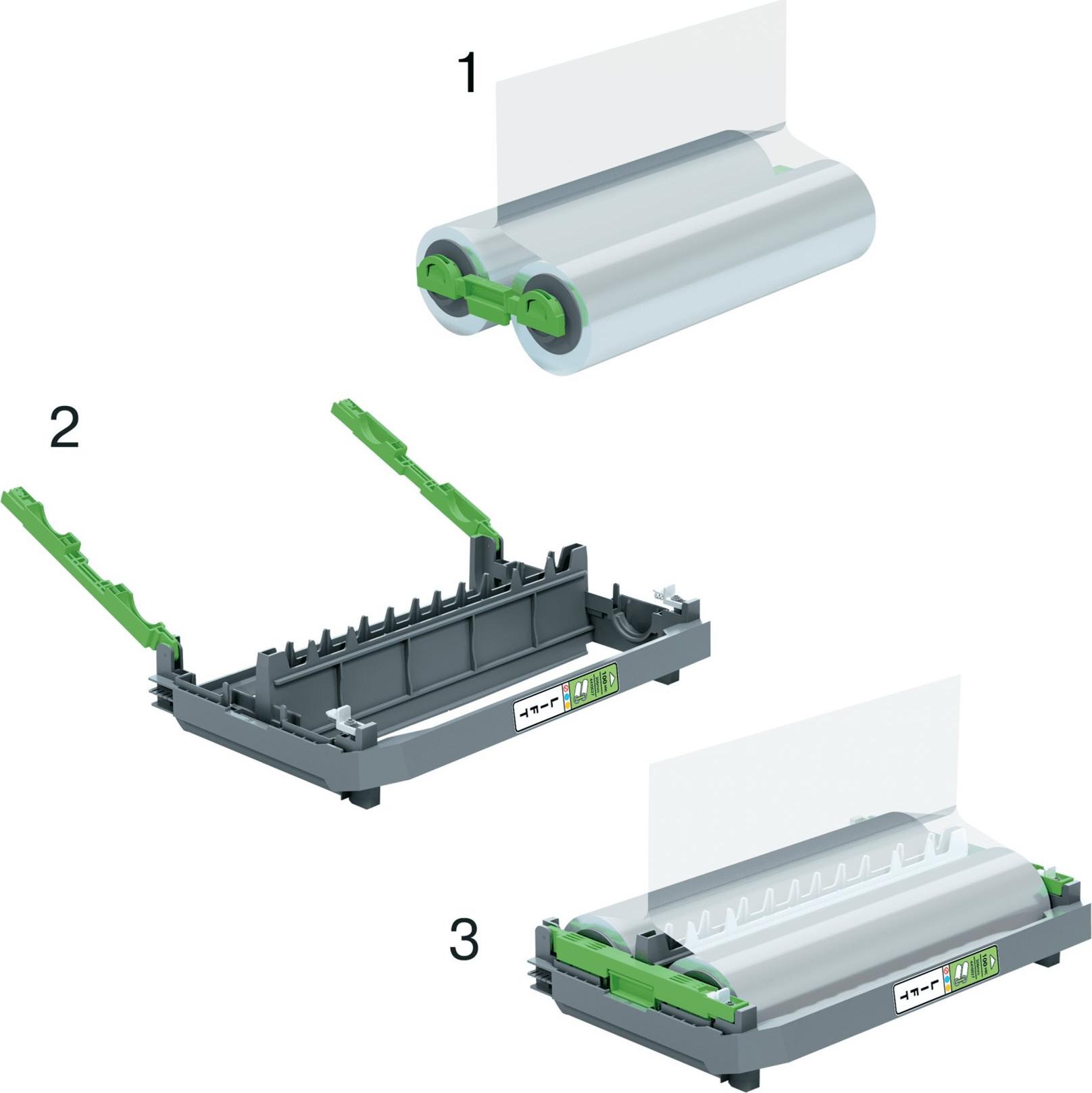 GBC Folienkassette für Foton 30 Laminierfolie 100 µm Rolle A4 Grün/Transparent