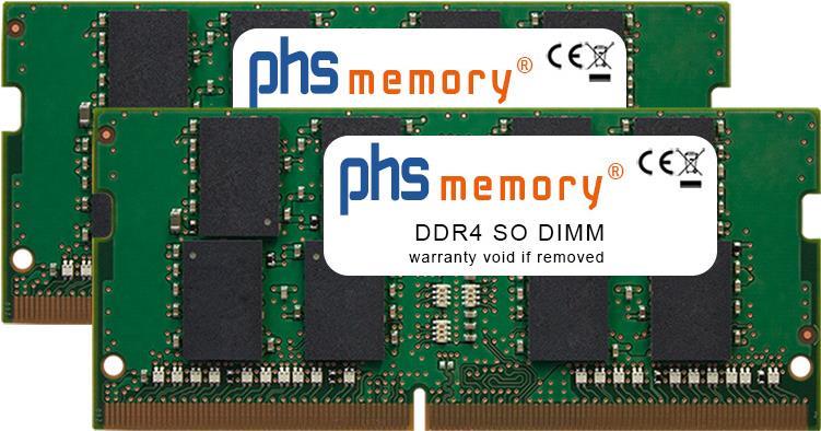 PHS-memory 64GB (2x32GB) Kit RAM Speicher für Apple iMac Core i5 2.3GHz 21.5"  (4K, Mid 2017) DDR4 SO DIMM 2666MHz PC4-2666V-S (SP290164)