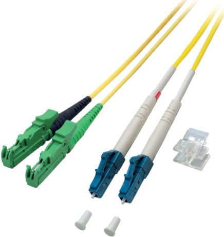 EFB Elektronik Glasfaser LWL Anschlusskabel [1x E2000®/APC 8°-Stecker - 1x LC-Stecker] 9/125µ Singlemode OS2 10.00 m EFB Elektronik (O0937.10)