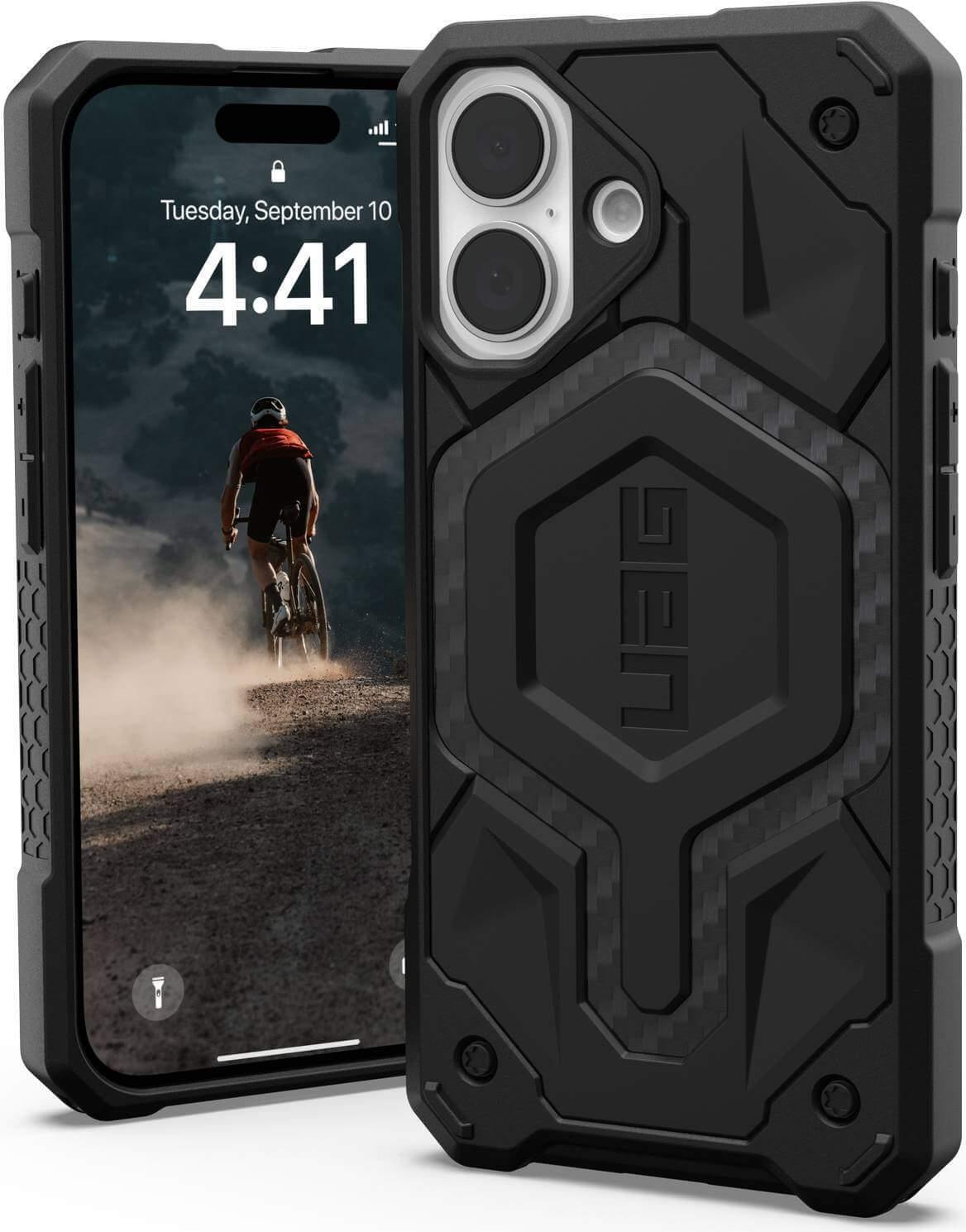 UAG Urban Armor Gear Monarch Case | Apple iPhone 16 | carbon fiber | 114462114242 (114462114242)