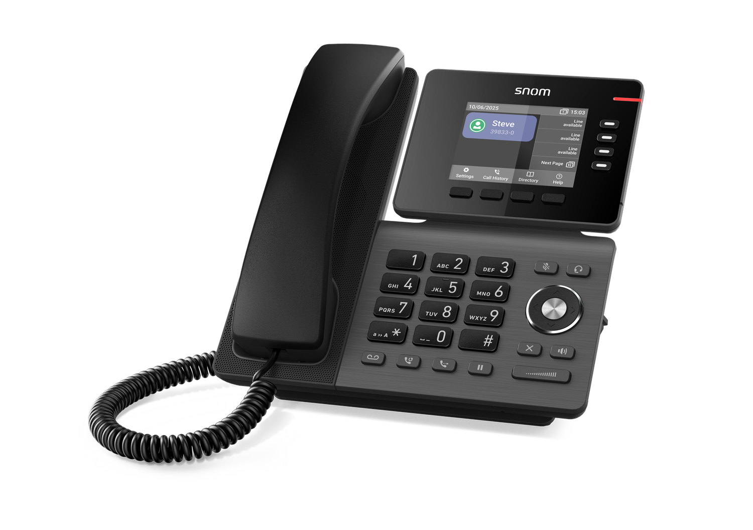 Snom D810W VoIP-Telefon WLAN Gigabit Ethernet PoE Schwarz