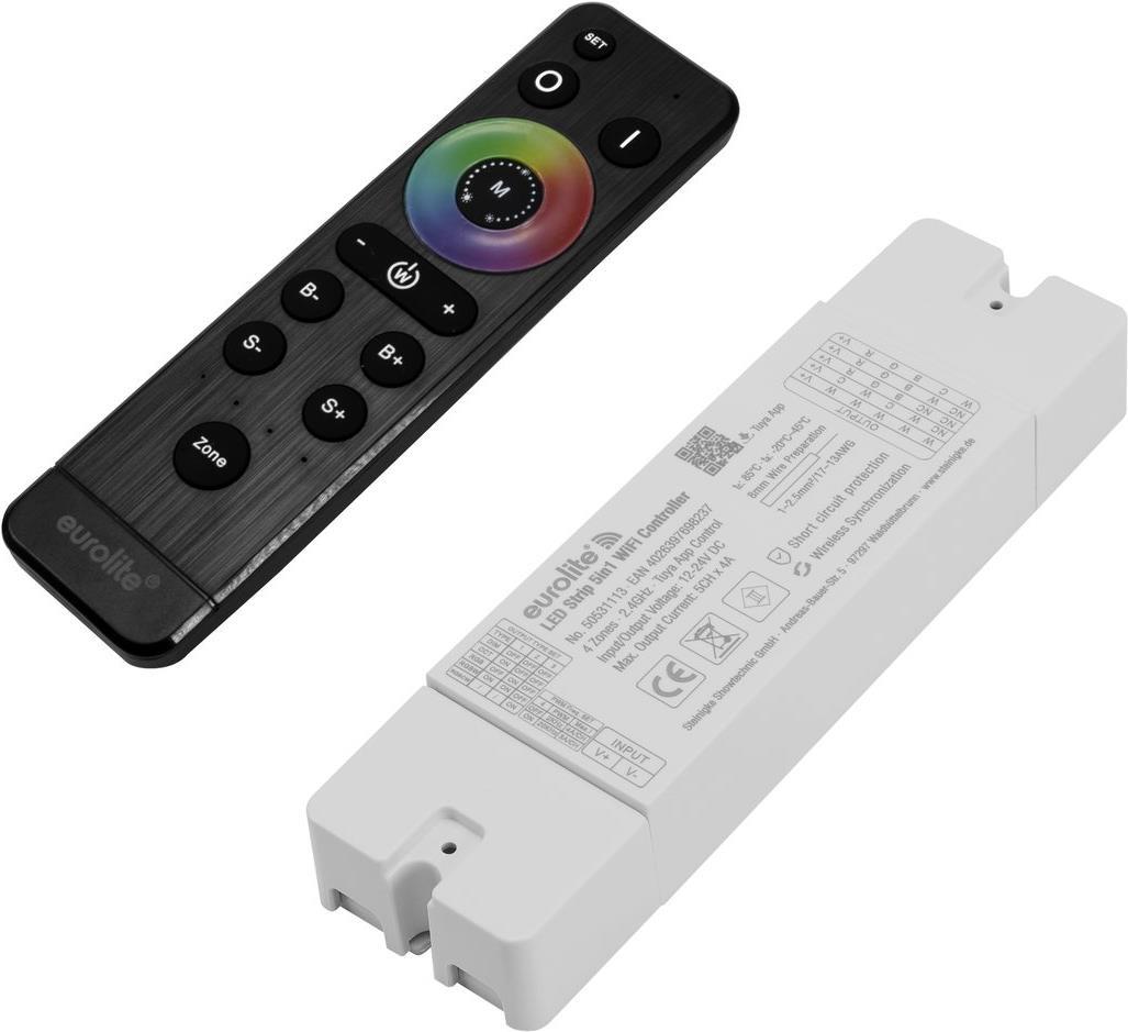 EUROLITE Set LED Strip 5in1 WiFi Controller + Fernbedienung Zone (20000967)