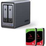 Ugreen NASync DXP2800 2-Bay NAS mit 8 TB (2x Seagate IronWolf 4 TB) Intel N100 2.5GbE
