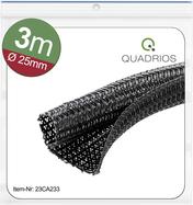 Quadrios 23CA233 23CA233 Geflechtschlauch Schwarz Polyester 25 bis 26 mm 3 m (23CA233)