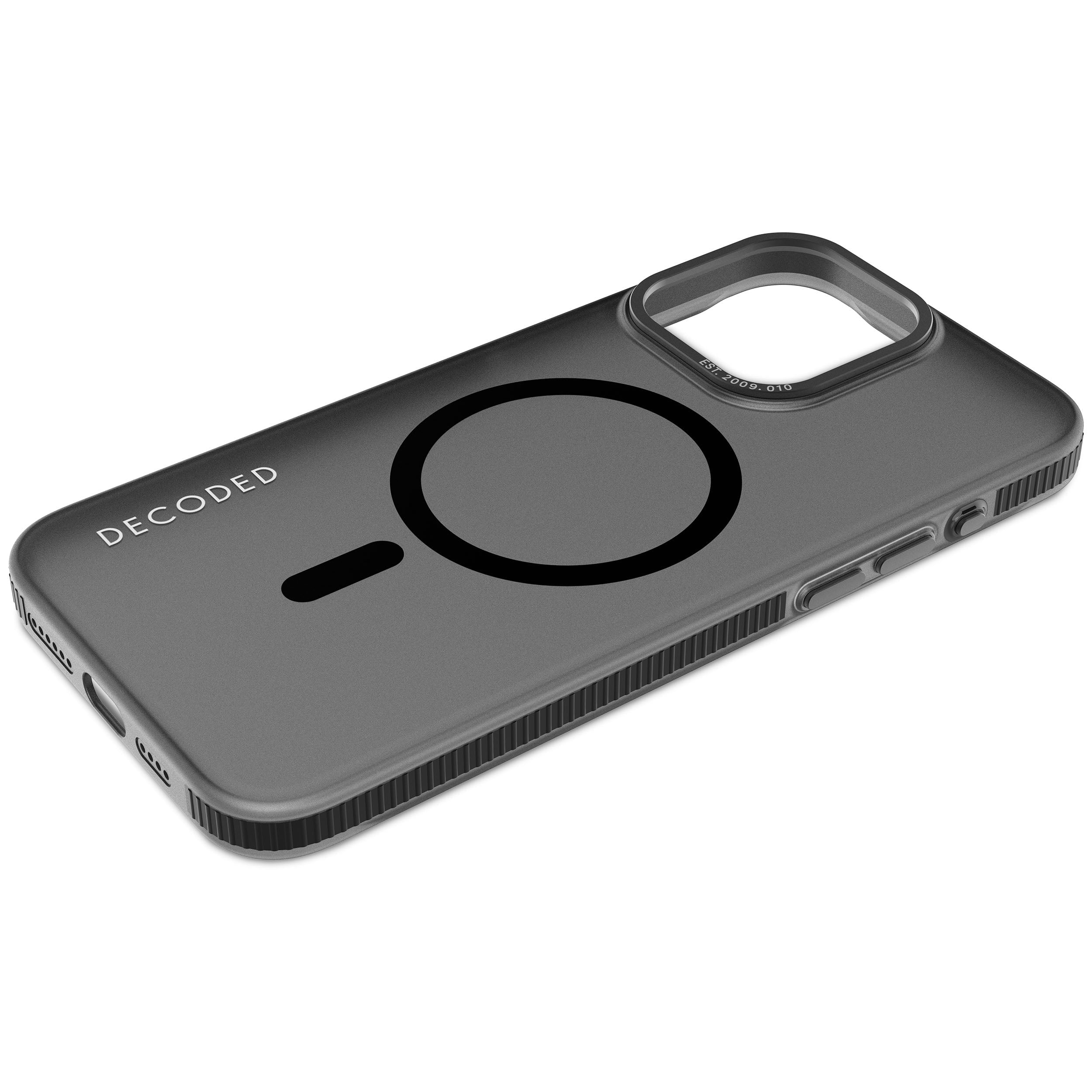 Decoded Schutzhülle für iPhone 15 Pro Max 6,7" Schwarz, Transparent