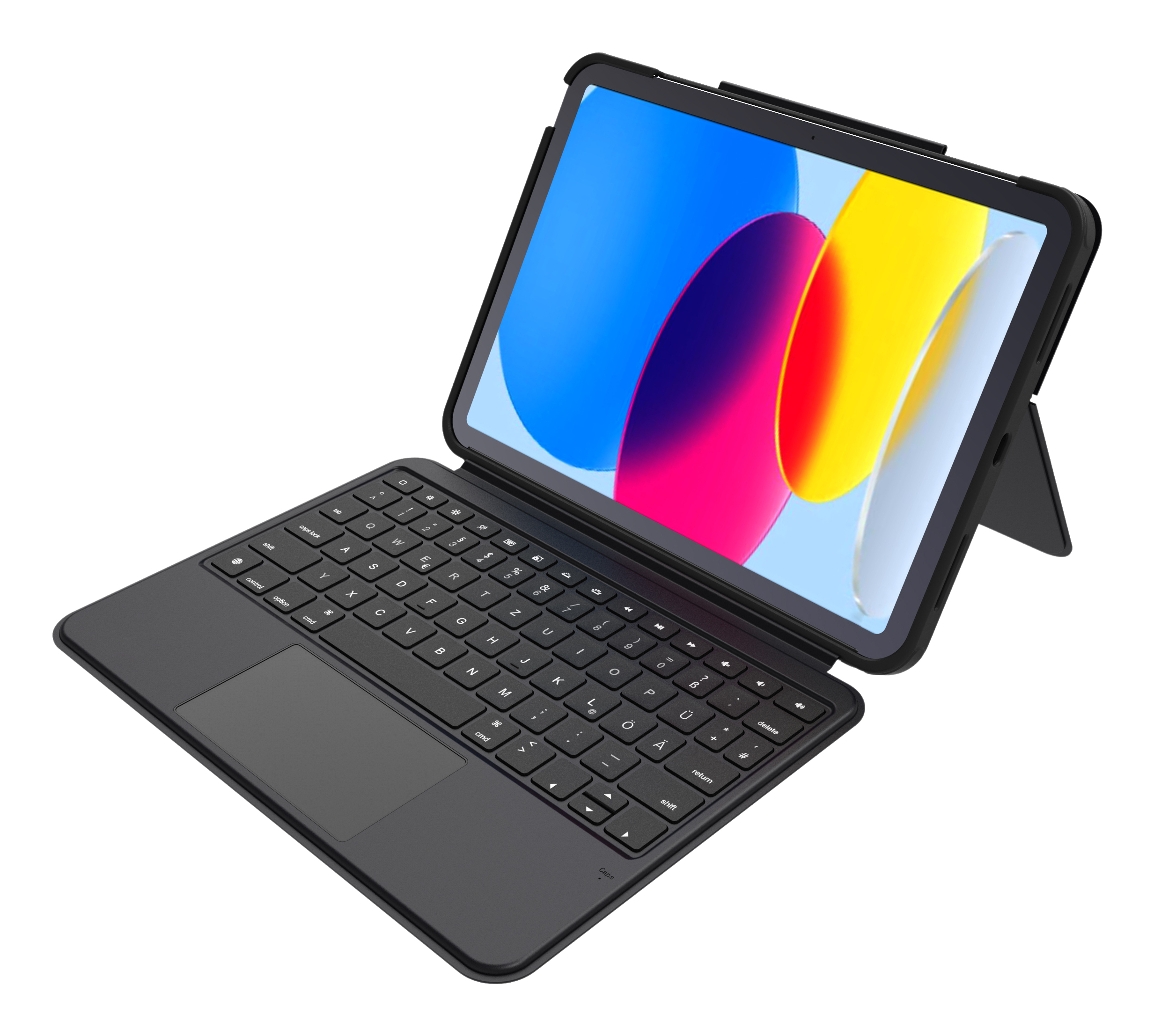 DEQSTER Smart Combo Touch Tastatur iPad 10.9" QWERTZ Schwarz