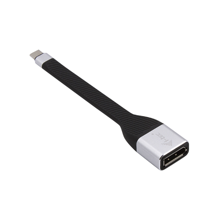 i-tec USB-C auf DisplayPort Flat Adapter 4K/60 Hz 0,11 m Schwarz