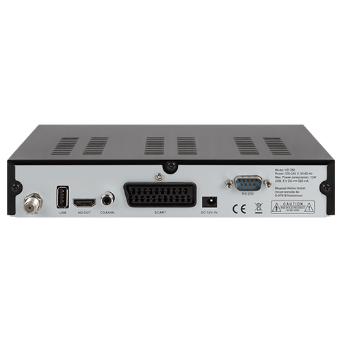Megasat HD 350 Satelliten-TV-Empfänger Full HD Schwarz