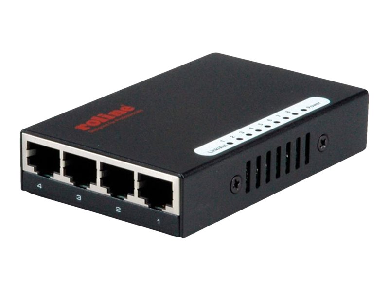 ROLINE Gigabit Ethernet Switch Pocket 8 Ports Schwarz