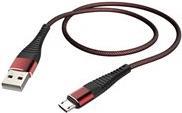 Hama Essential Line Charging/Data - USB-Kabel - Micro-USB Typ B (M) zu USB (M) - USB 2.0 - 1 m - Schwarz, Rot
