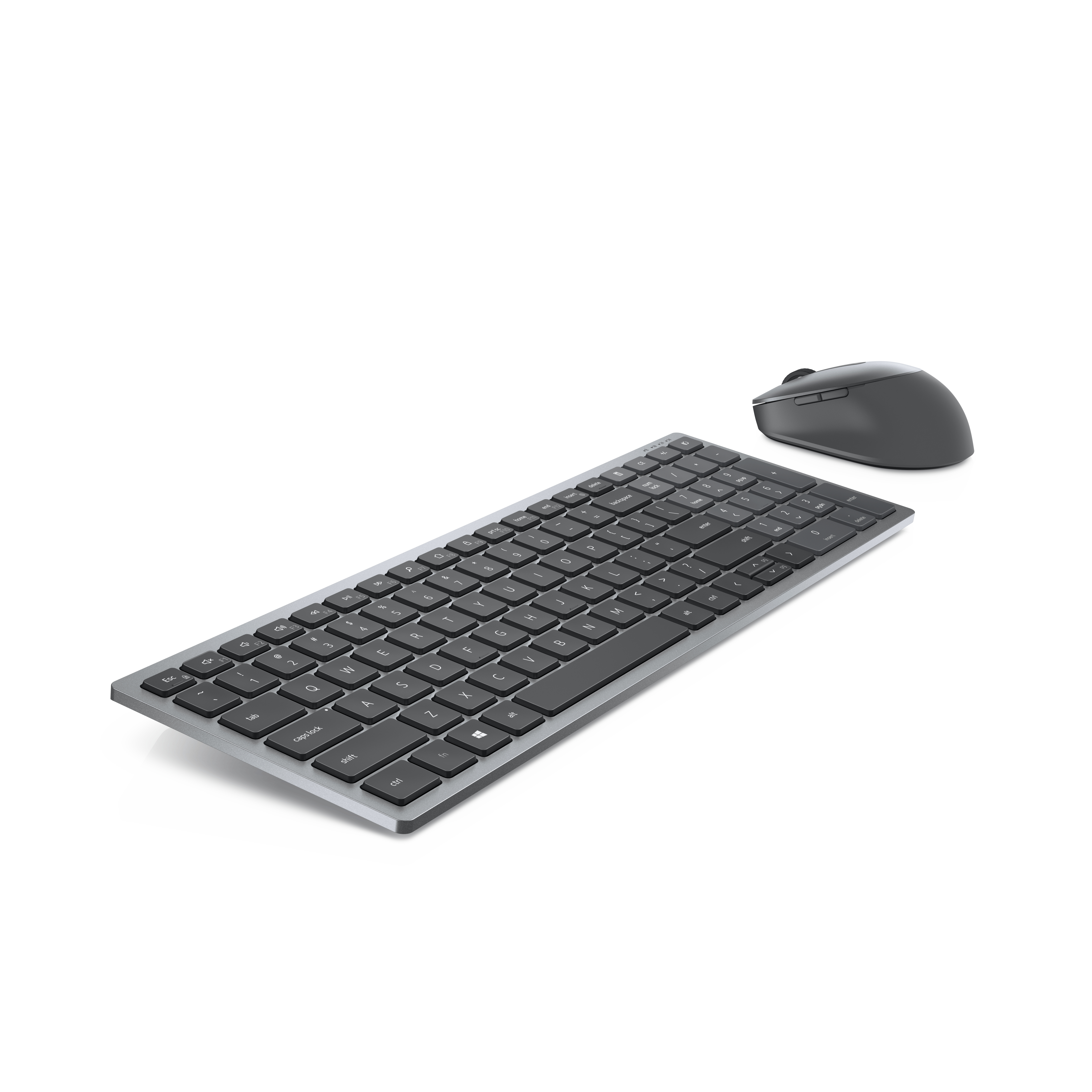Dell KM7120W Tastatur-Maus-Set Bluetooth 2.4 GHz Grau