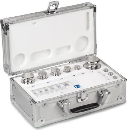 Kern & Sohn F1 1 mg - 500 mg Gewichtsatz im Aluminiumetui, Aluminium, Neusilber (328-226)