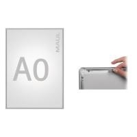 MAUL HEBEL Plakatrahmen standard, DIN A2, Aluminium-Rahmen silbereloxierter Aluminium-Rahmen, UV-stabilisierte Anti- (66042-08)