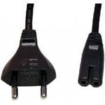 e+p NK 1. Kabellänge: 1,5 m, Steckerverbindergeschlecht: Männlich/Männlich, Anschluss 1: CEE7/14, Anschluss 2: C8-Koppler, Kabelfarbe: Schwarz (NK 1)