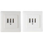 Dosen TAE 2x6/6 NF/F Unterputz perlweiß *shiverpeaks* basic* (BS74051W)