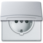 Busch-Jaeger 2064-0-0293. Buchsen-Typ: CEE 7/3, Anzahl der Pole: 2P+E. Produktfarbe: Weiß, Internationale Schutzart (IP-Code): IP44. Eingangsspannung: 250 V, Stromstärke (maximal): 16 A. Breite: 70 mm, Höhe: 62 mm (2064-0-0293)