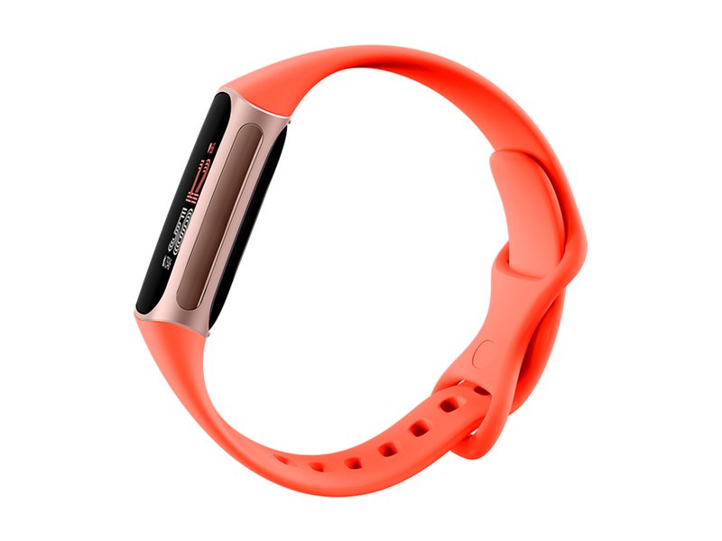 Fitbit Charge 6 Champagne Gold Aluminium Korallefarben