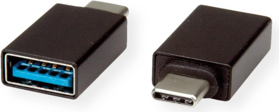 ROLINE 12.03.2997 Kabeladapter USB-C USB-A Schwarz (12.03.2997)
