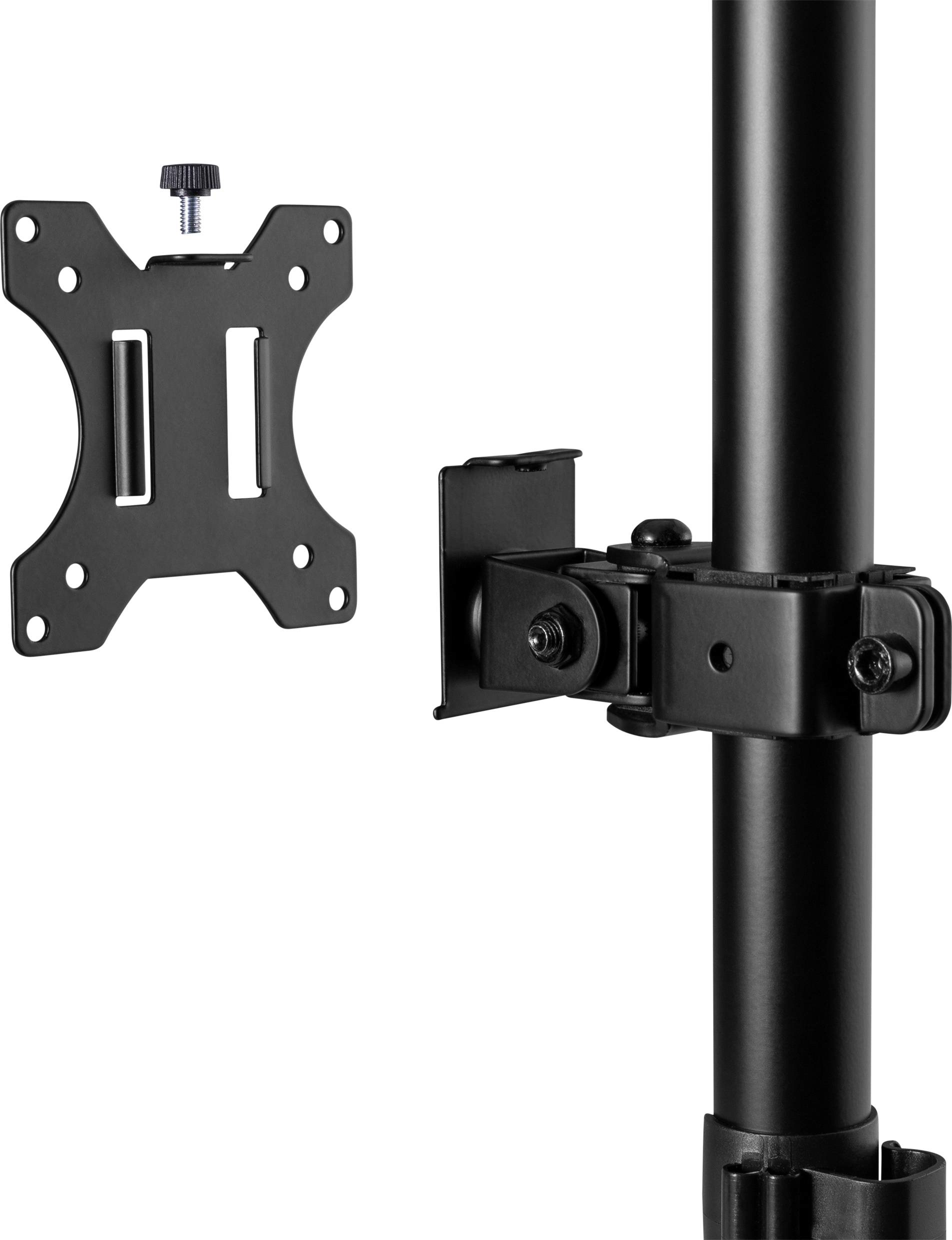 SpeaKa Professional SP-MM-420 2-fach Monitorhalterung 13,3"-32" Neigbar/Schwenkbar Schwarz