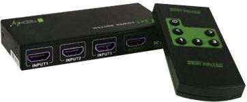 HDMI Switch 4K, UHD, 3D, 3-Port Hersteller: Techly (IDATA-HDMI-4K31)