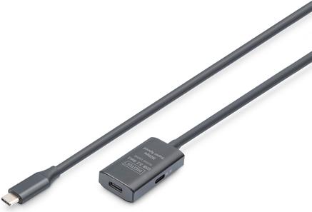 DIGITUS Aktives USB 3.2 Gen1 5G Verlängerungskabel, USB-C - USB-C, 5m (DA-73108)